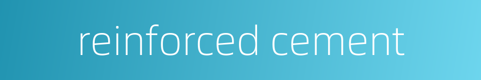 reinforced cement的同义词
