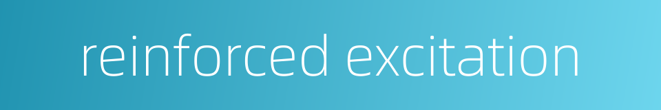 reinforced excitation的同义词