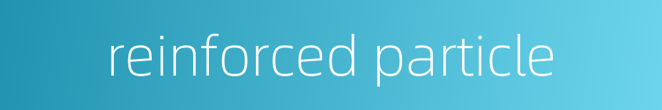 reinforced particle的同义词