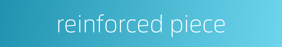 reinforced piece的同义词