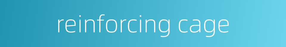 reinforcing cage的同义词