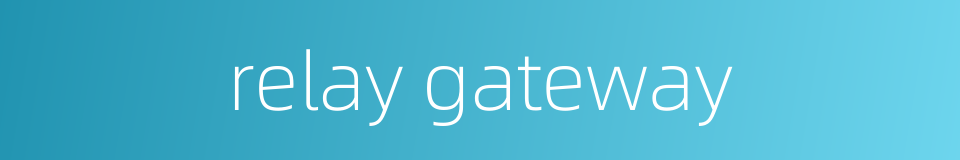 relay gateway的同义词