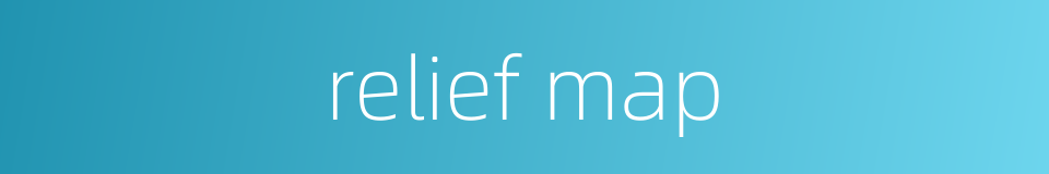 relief map的同义词