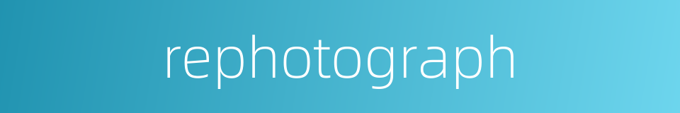 rephotograph的同义词