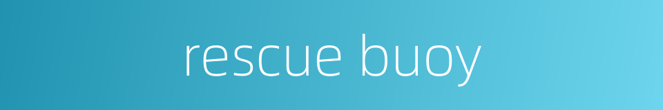 rescue buoy的同义词