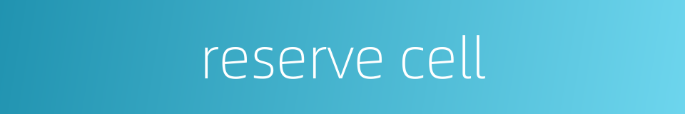 reserve cell的同义词