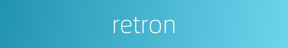 retron的同义词