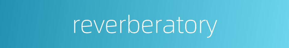 reverberatory的同义词