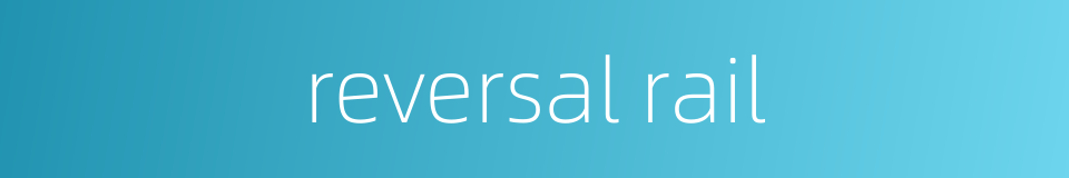 reversal rail的同义词