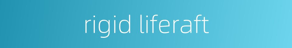 rigid liferaft的同义词