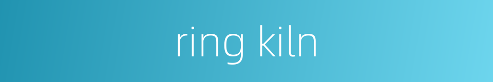 ring kiln的同义词