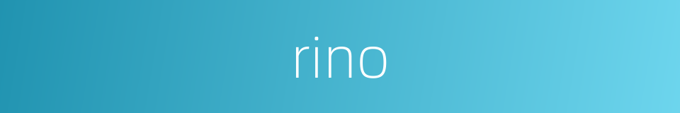 rino的同义词