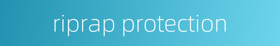 riprap protection的同义词
