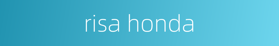 risa honda的同义词