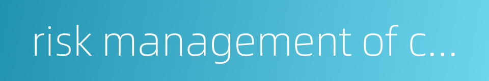 risk management of commercial bank的同义词