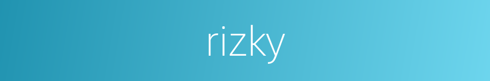 rizky的同义词