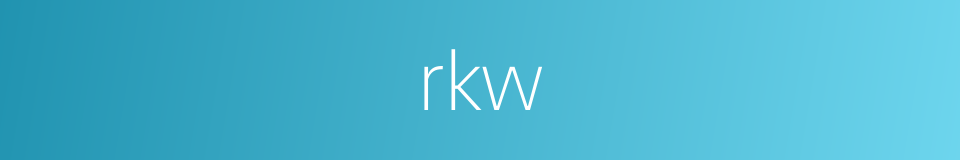 rkw的同义词