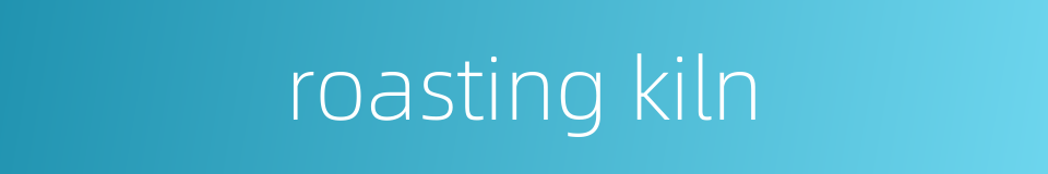 roasting kiln的同义词