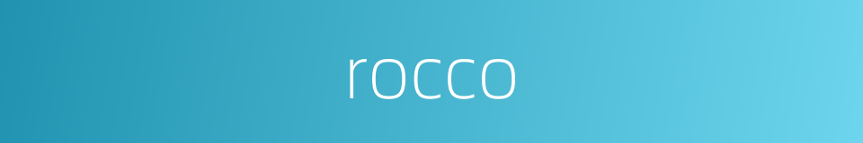 rocco的同义词