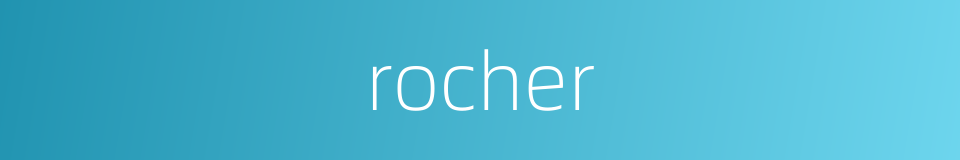 rocher的同义词