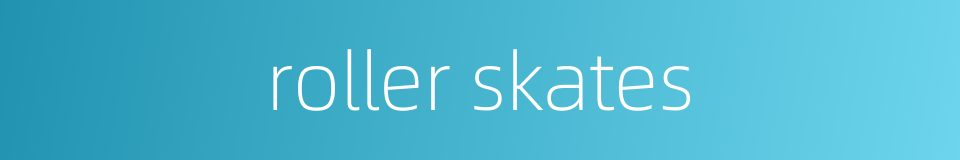 roller skates的同义词