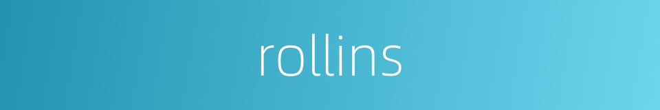 rollins的同义词