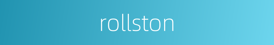 rollston的同义词