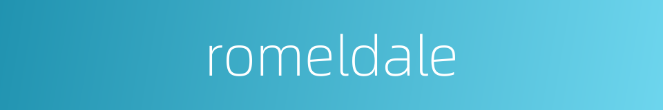 romeldale的同义词