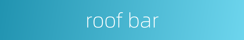roof bar的同义词