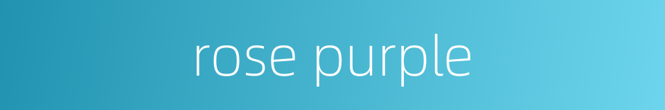 rose purple的同义词