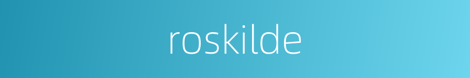roskilde的同义词
