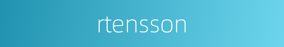 rtensson的同义词