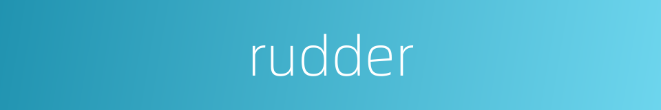 rudder的同义词