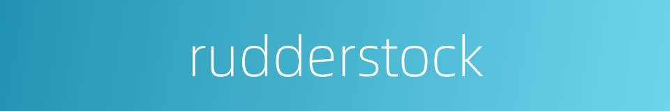 rudderstock的同义词
