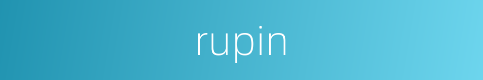 rupin的同义词