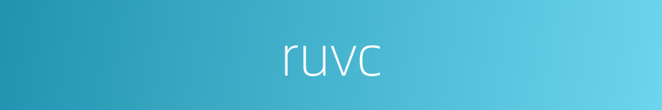ruvc的同义词