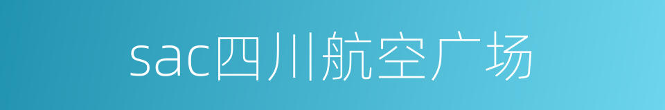 sac四川航空广场的同义词