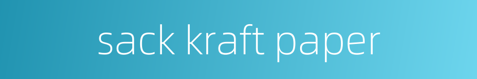 sack kraft paper的同义词