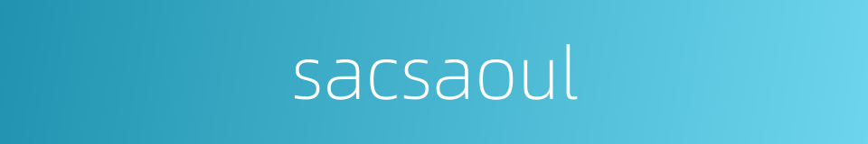 sacsaoul的同义词