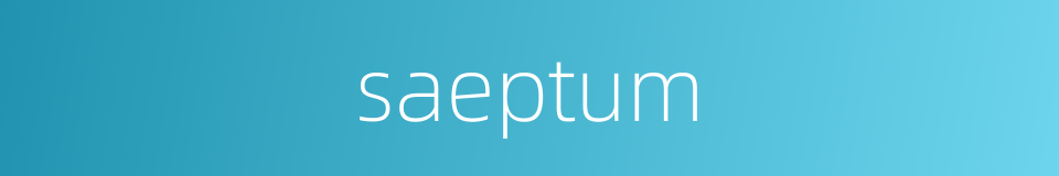 saeptum的同义词