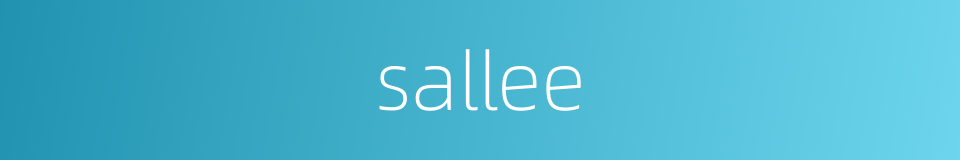 sallee的意思