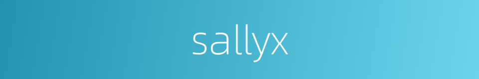 sallyx的同义词
