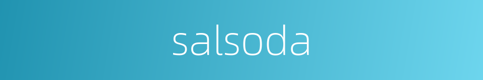 salsoda的同义词