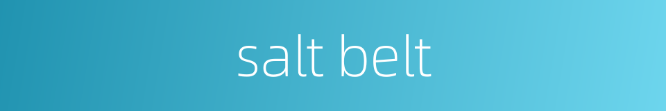 salt belt的同义词