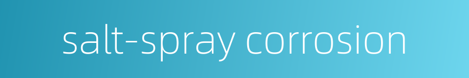 salt-spray corrosion的同义词