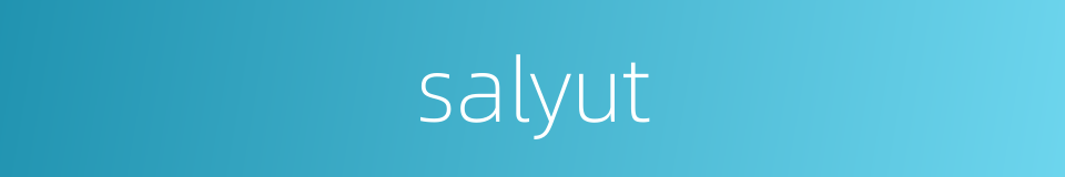 salyut的同义词