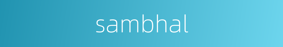 sambhal的同义词