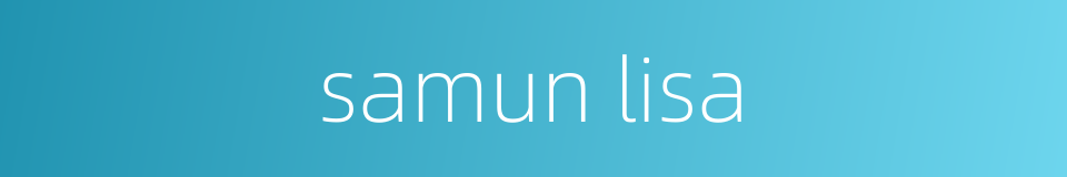 samun lisa的同义词