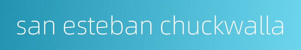 san esteban chuckwalla的同义词