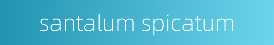 santalum spicatum的同义词